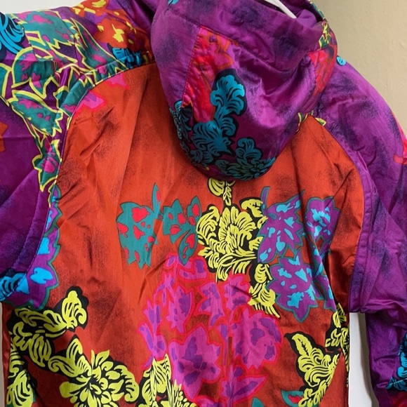 Vintage Obermeyer Half Zip Windbreaker with Insulated Hood - Picture 10 of 14